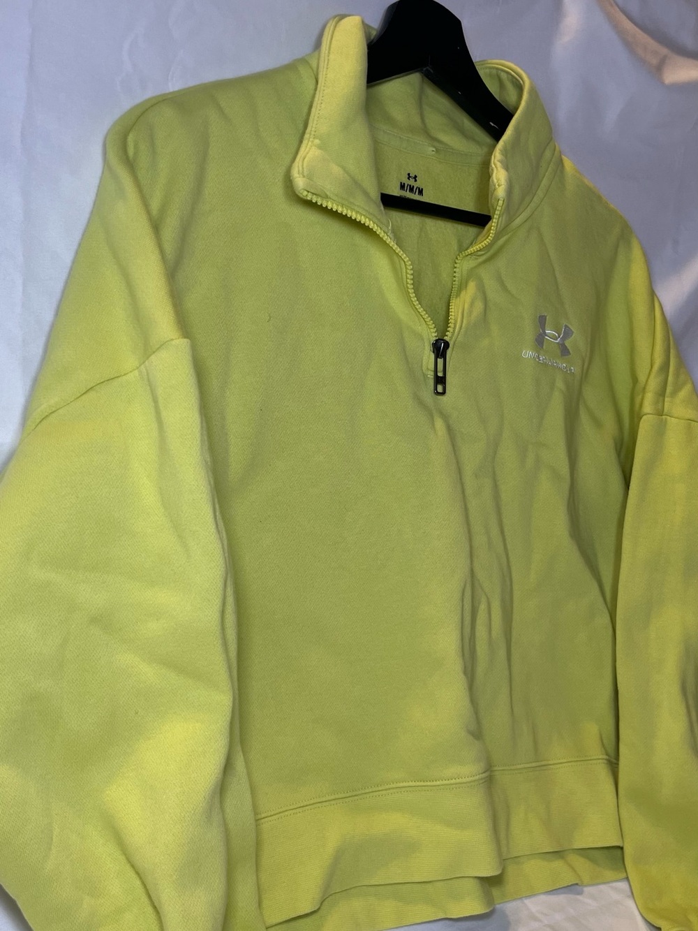 Under Armour Yellow Half-Zip Pullover Sweatshirt